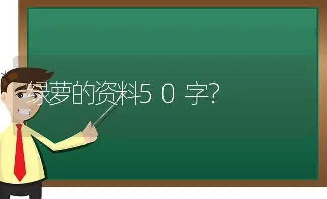 绿萝的资料50字？ | 植物问答