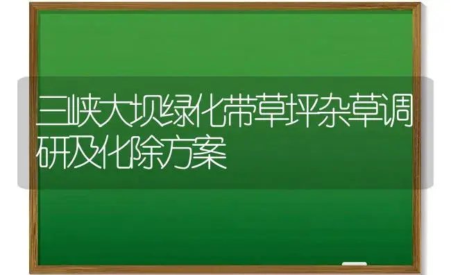 三峡大坝绿化带草坪杂草调研及化除方案 | 植物科普