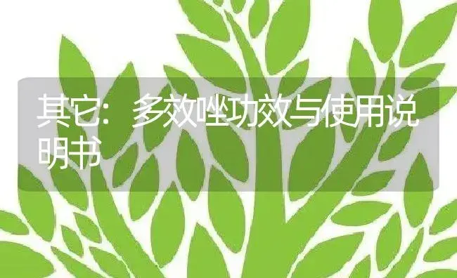 其它：多效唑 | 适用防治对象及农作物使用方法说明书 | 植物资料