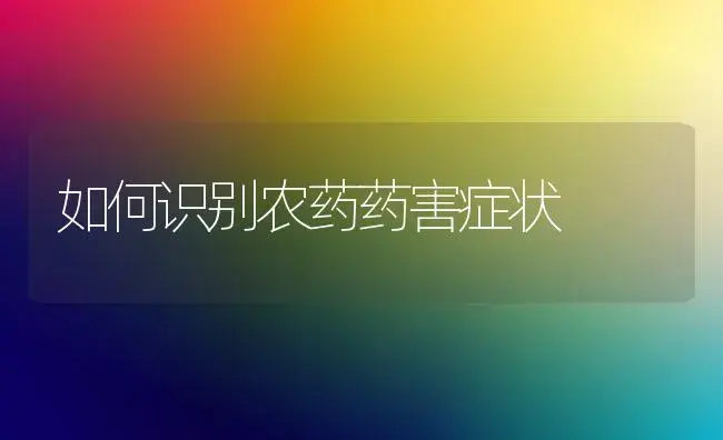 如何识别农药药害症状 | 植物知识