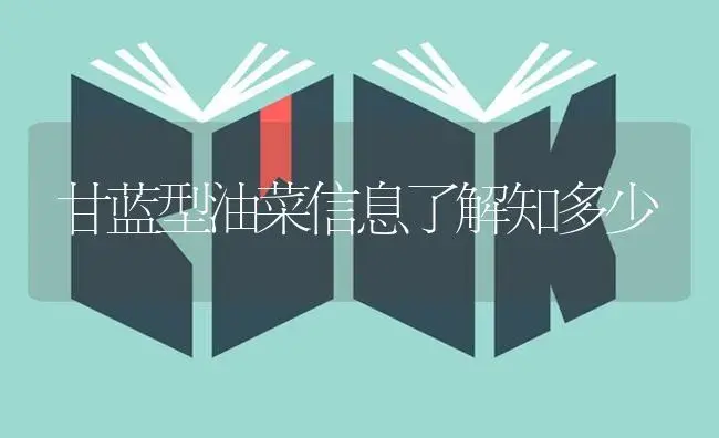 甘蓝型油菜信息了解知多少 | 植物科普