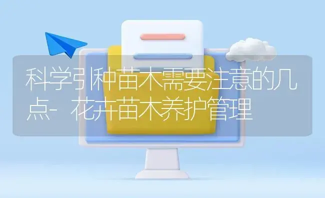 科学引种苗木需要注意的几点-花卉苗木养护管理 | 植物知识