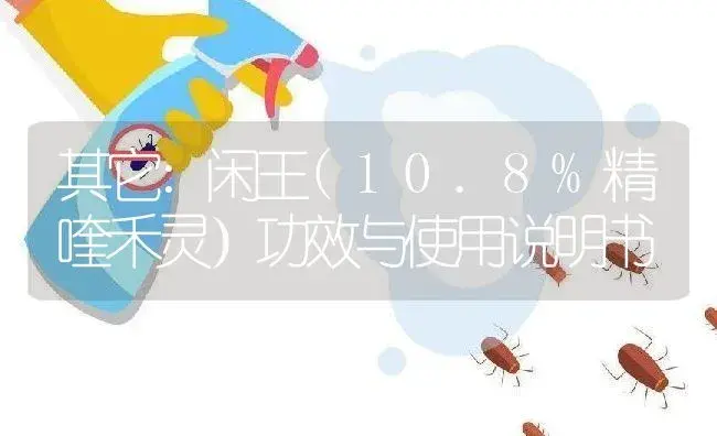 其它：闲王(10.8%精喹禾灵） | 适用防治对象及农作物使用方法说明书 | 植物资料