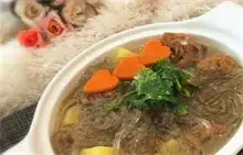 鸡汤土豆炖粉条的做法