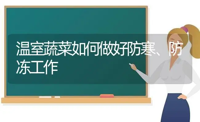 温室蔬菜如何做好防寒、防冻工作 | 植物科普