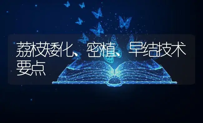 荔枝矮化、密植、早结技术要点 | 植物百科