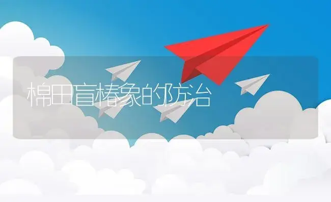 棉田盲椿象的防治 | 植物资料
