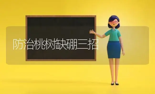 防治桃树缺硼三招 | 植物科普