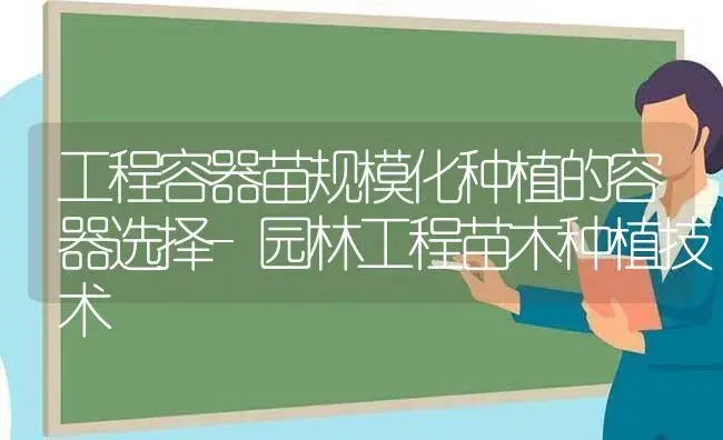 工程容器苗规模化种植的容器选择-园林工程苗木种植技术 | 植物科普