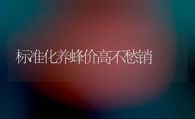 标准化养蜂价高不愁销 | 植物百科