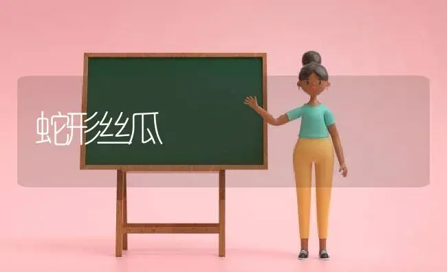 蛇形丝瓜 | 植物科普