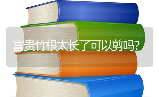 富贵竹根太长了可以剪吗？ | 植物问答