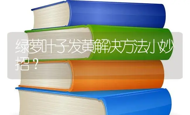 绿萝叶子发黄解决方法小妙招？ | 植物问答