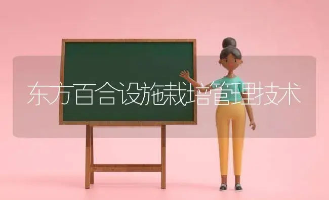 东方百合设施栽培管理技术 | 植物科普