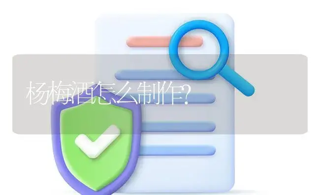 杨梅酒怎么制作？ | 植物百科