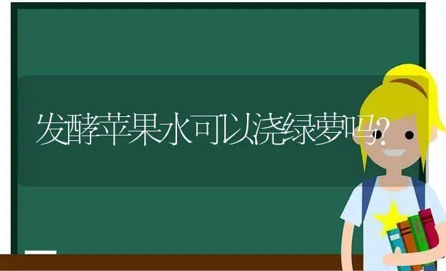 发酵苹果水可以浇绿萝吗？ | 植物问答