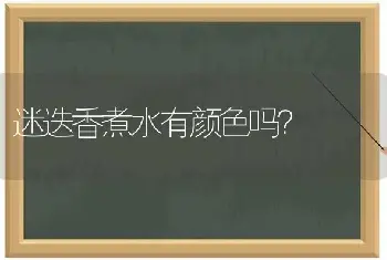 迷迭香煮水有颜色吗？