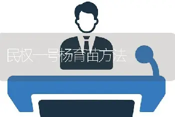 民权一号杨育苗方法