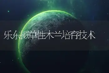 乐东拟单性木兰培育技术