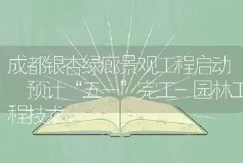 成都银杏绿廊景观工程启动 预计“五一”完工-园林工程技术